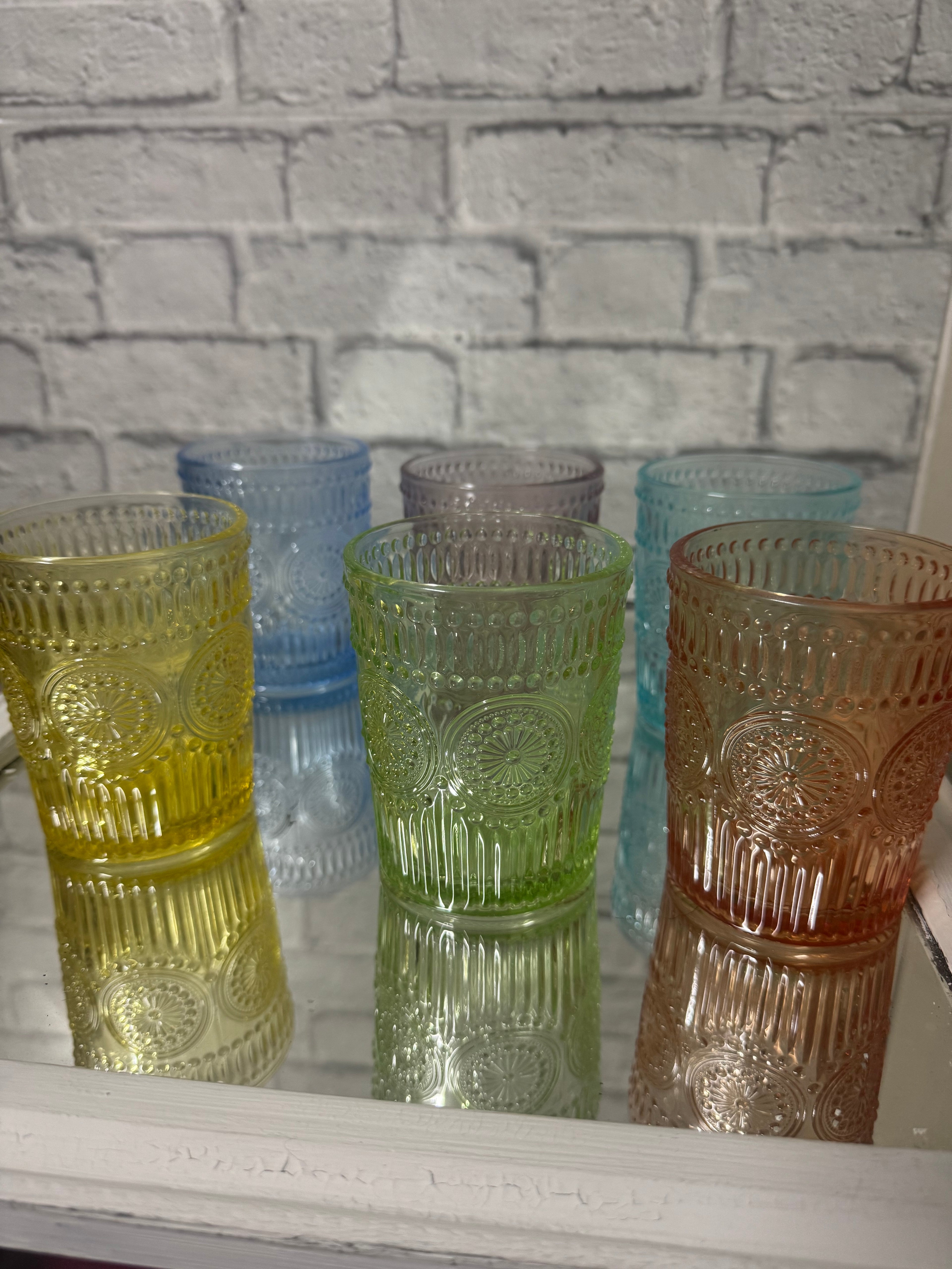 Bicchieri 6 pezzi colorati da 260 ml