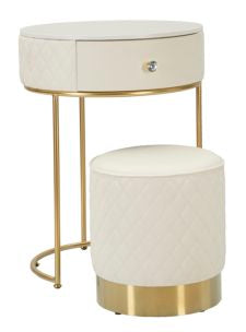 Comodino/toletta c/puff sharon cm 52x70-36x39