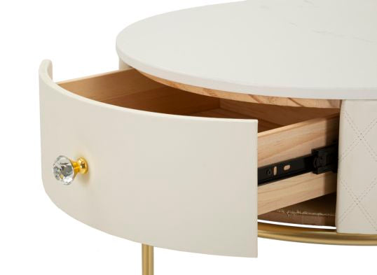 Comodino/toletta c/puff sharon cm 52x70-36x39