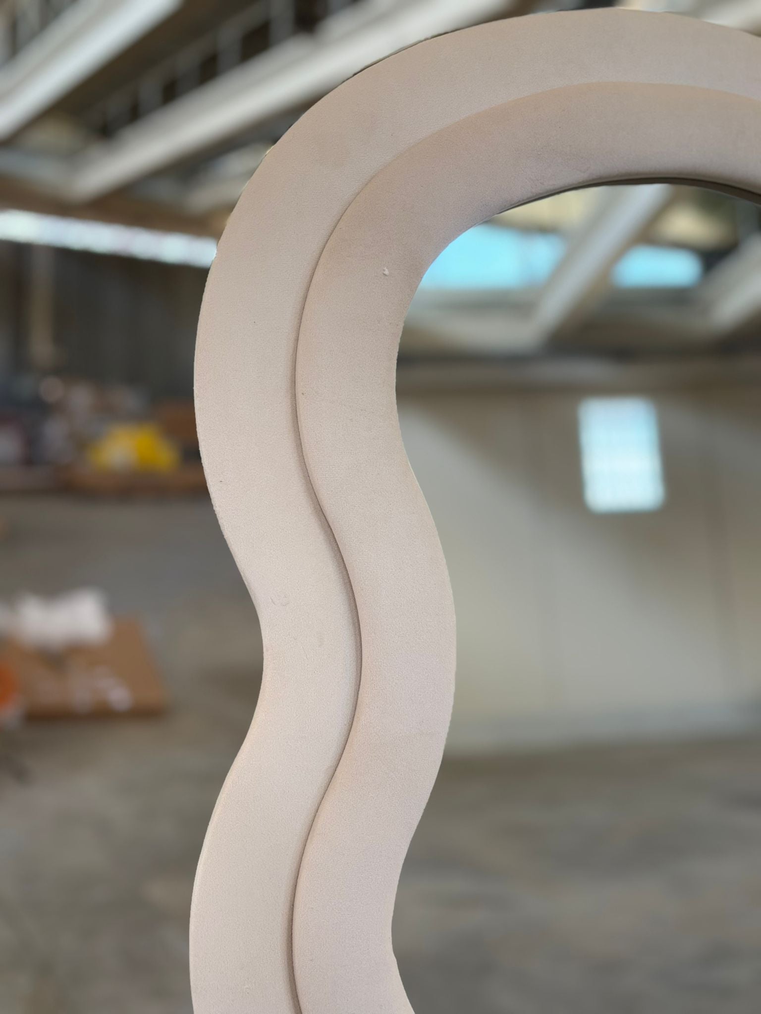 PREORDINE - Specchio da pavimento con cornice in velluto 70x170 cm