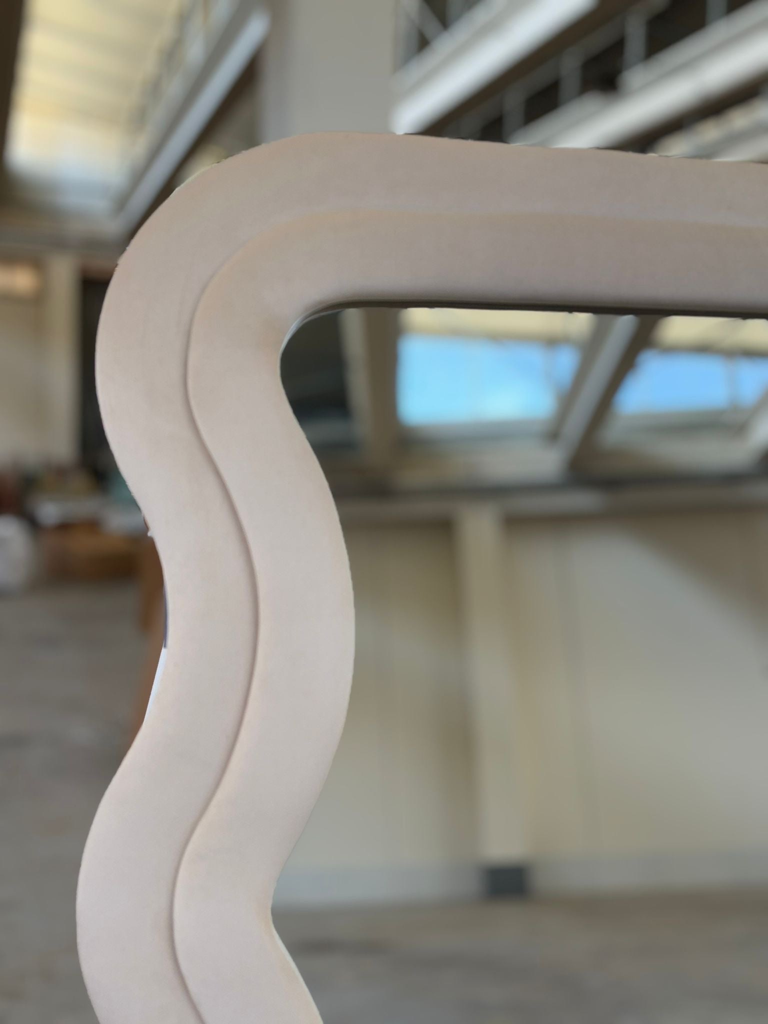 PREORDINE - Specchio da pavimento con cornice in velluto 70x170 cm