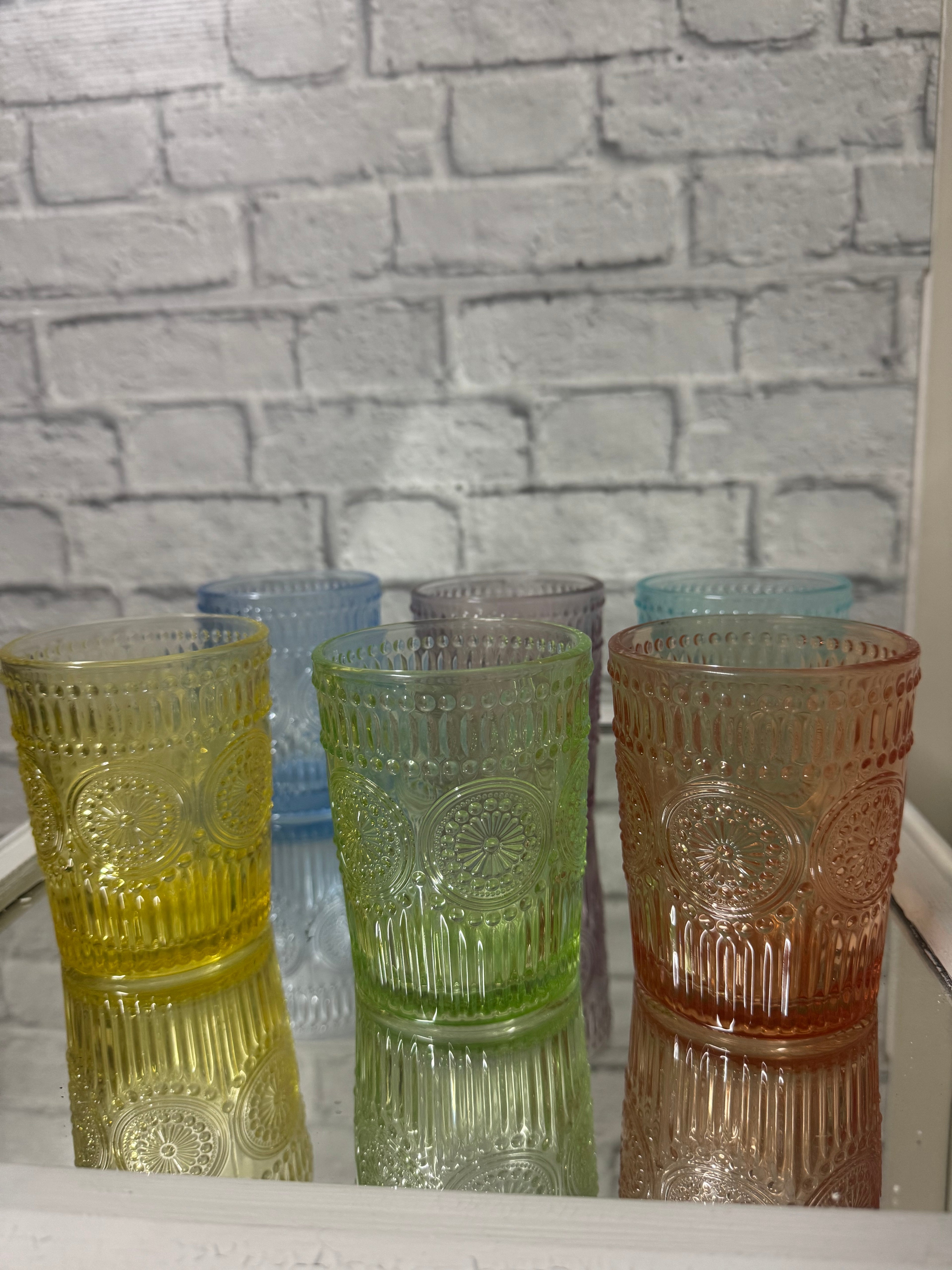 Bicchieri 6 pezzi colorati da 260 ml