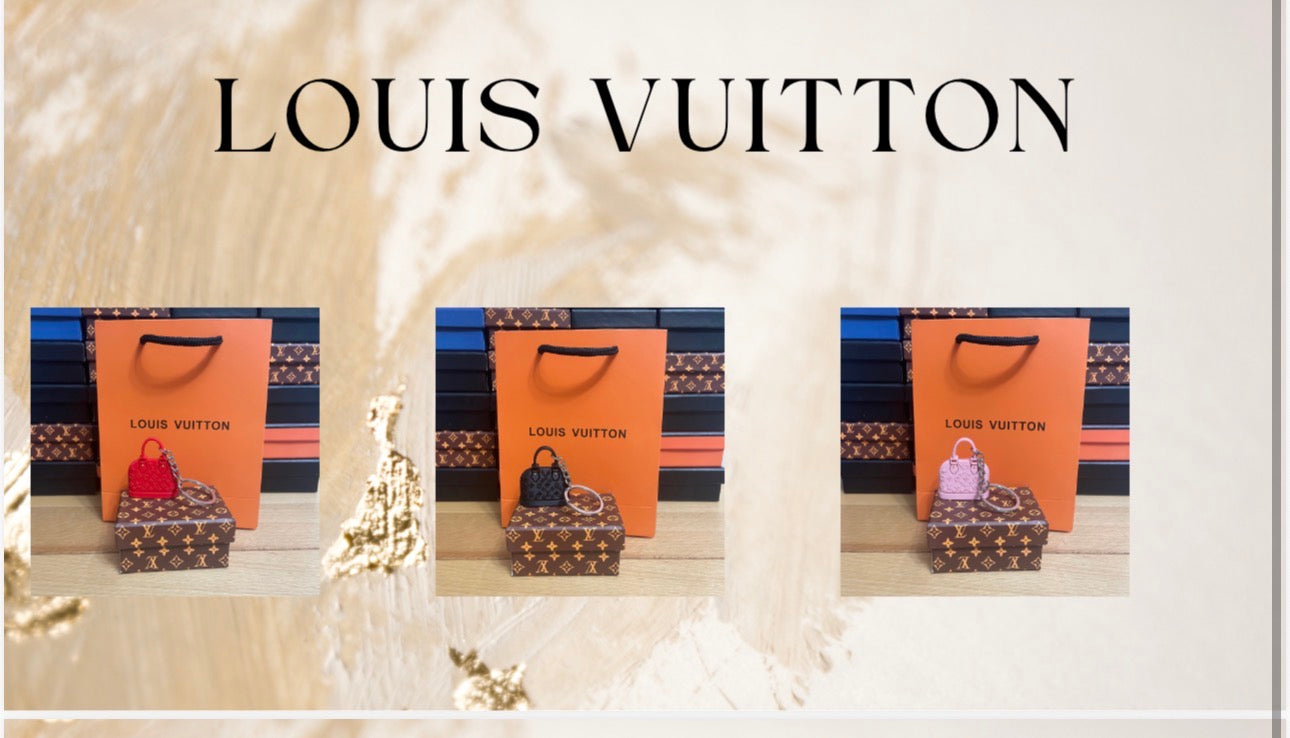 Portachiavi mini bags loggati con busta e scatola