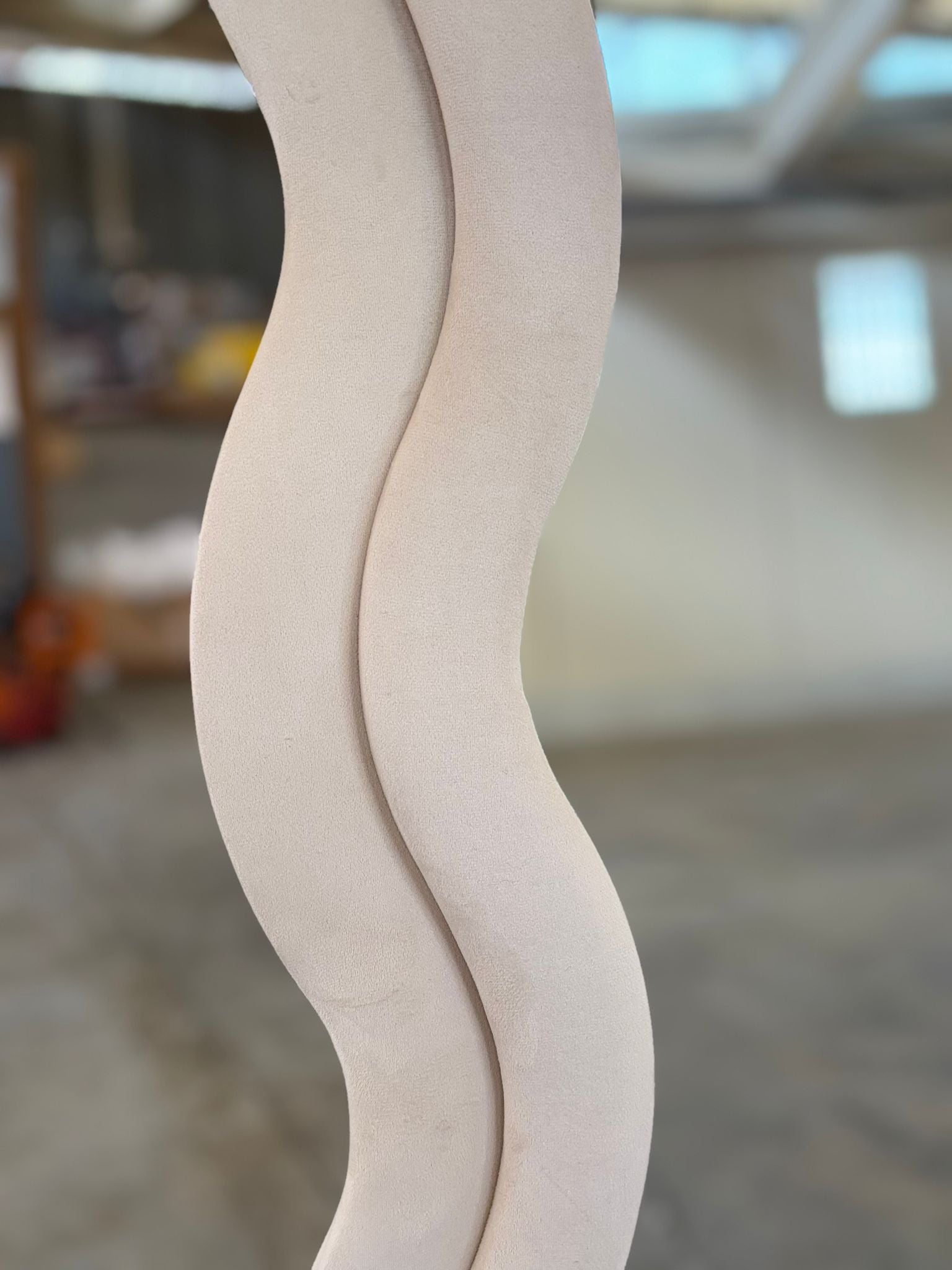 PREORDINE - Specchio da pavimento con cornice in velluto 70x170 cm
