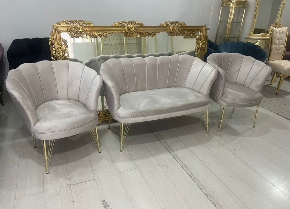 Set Petalo Velluto Beige