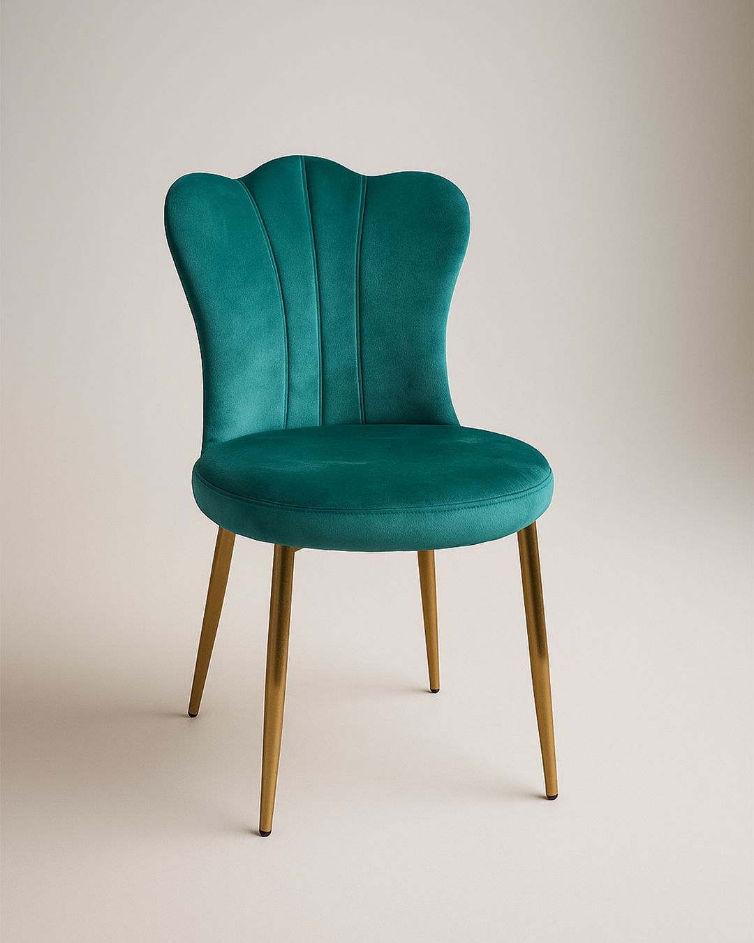 Sedia modello conchiglia 45x56x85 cm colore verde