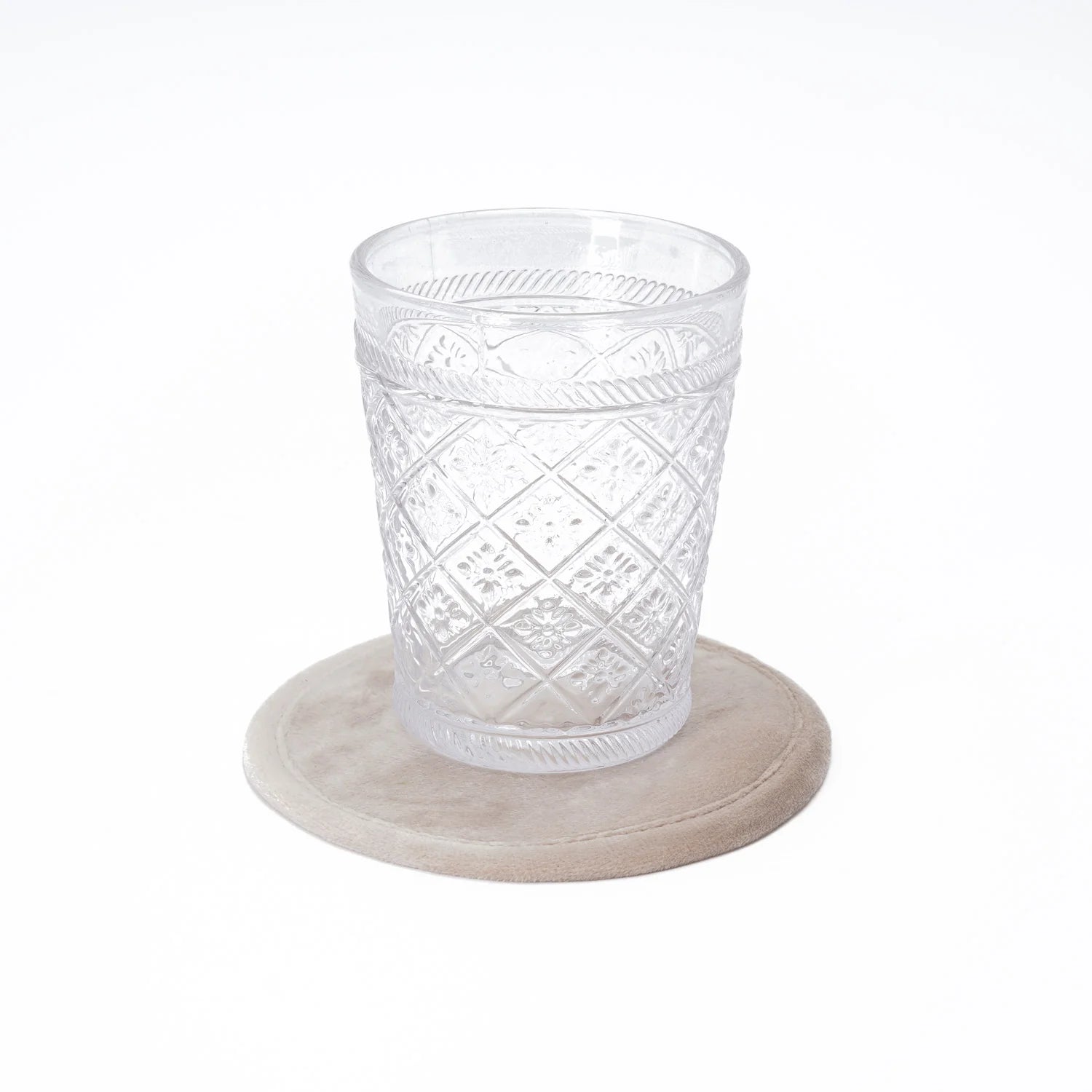 Sottobicchiere velluto Oro 12cm