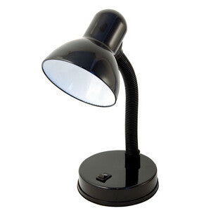 Lampada da scrittoio modello Charleston con braccio orientabile - nero