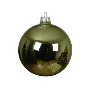 Sfera vetro modello selene cm 10 verde lucido