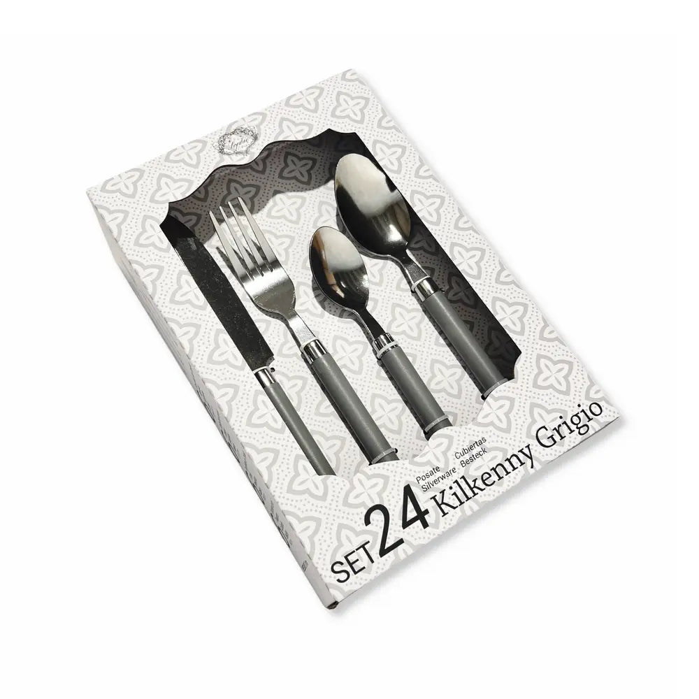 Set 24 posate Kilkenny grigio