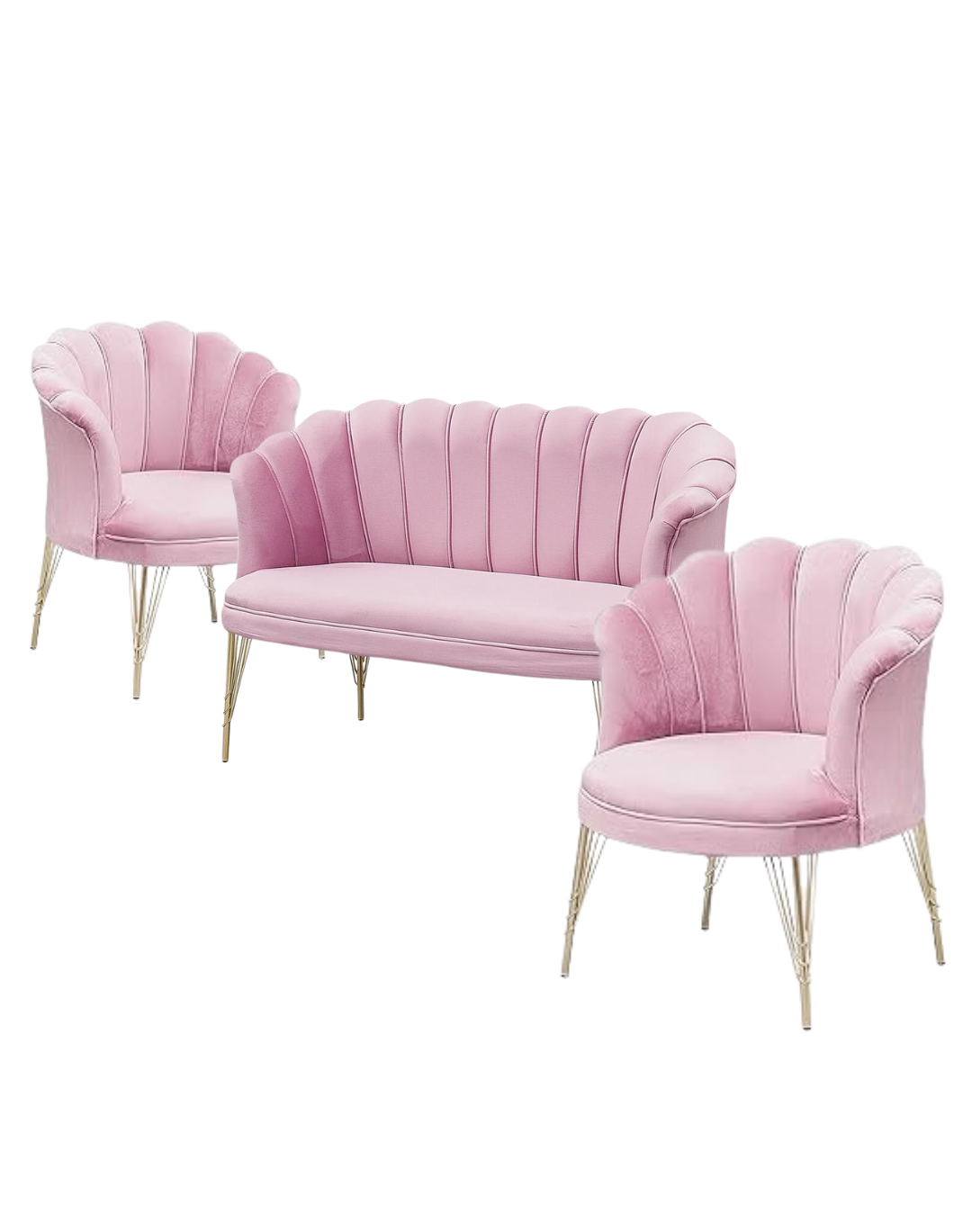 Set Petalo Velluto Rosa