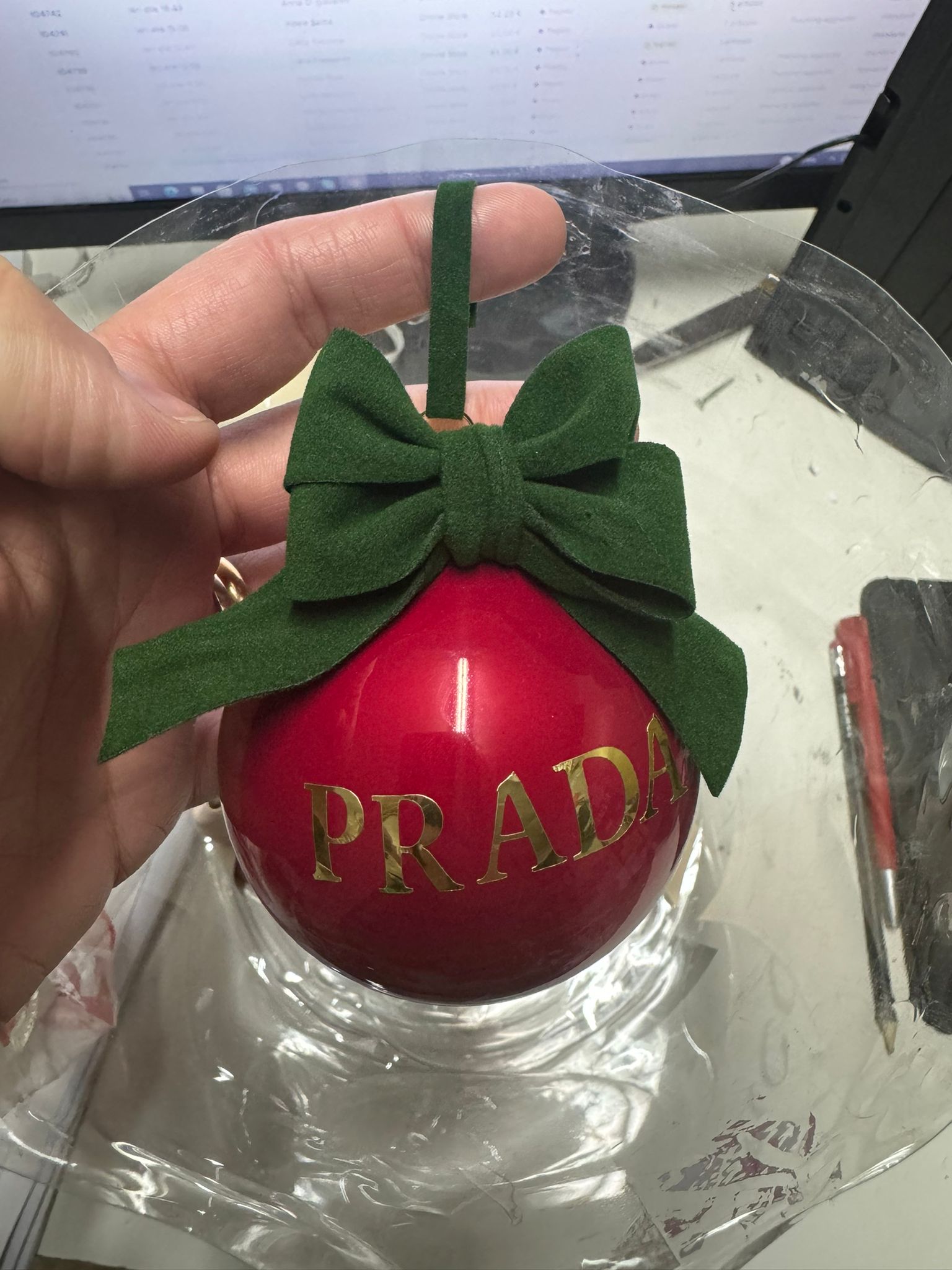 Pallina personalizzabile in vetro