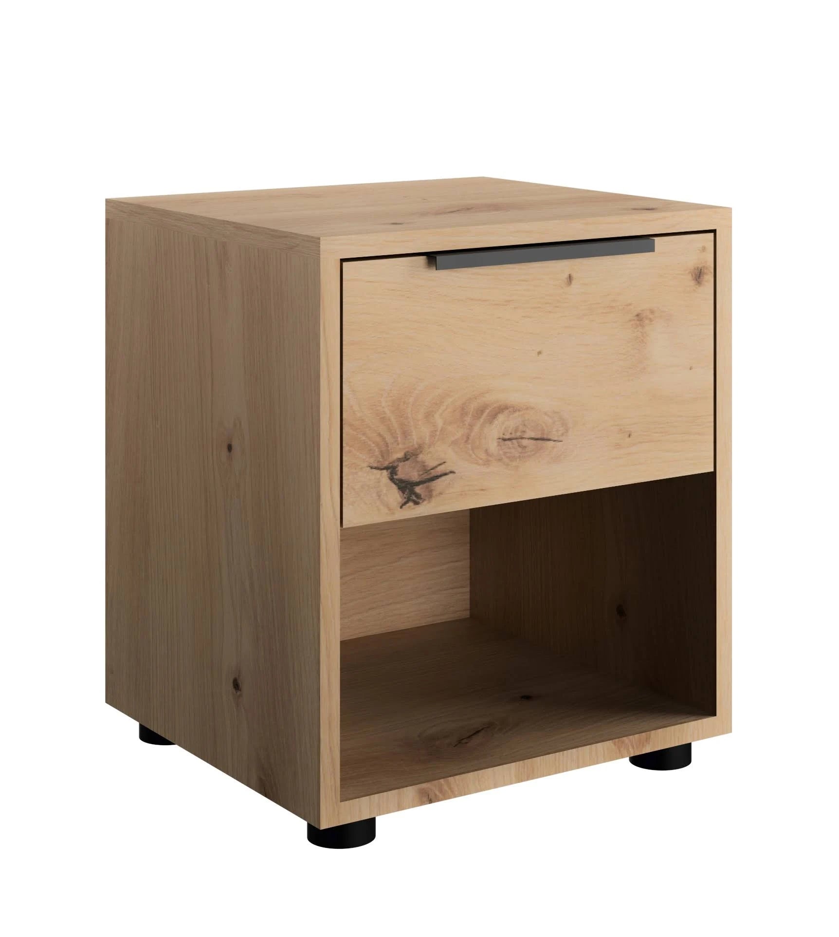 Comodino 1 cassetto 1 vano Artisan rovere