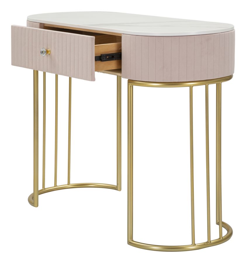 Consolle-Chic-Ovale-Rosa-e-Oro-con-Cassetto-Strass-extra-big-42861-145