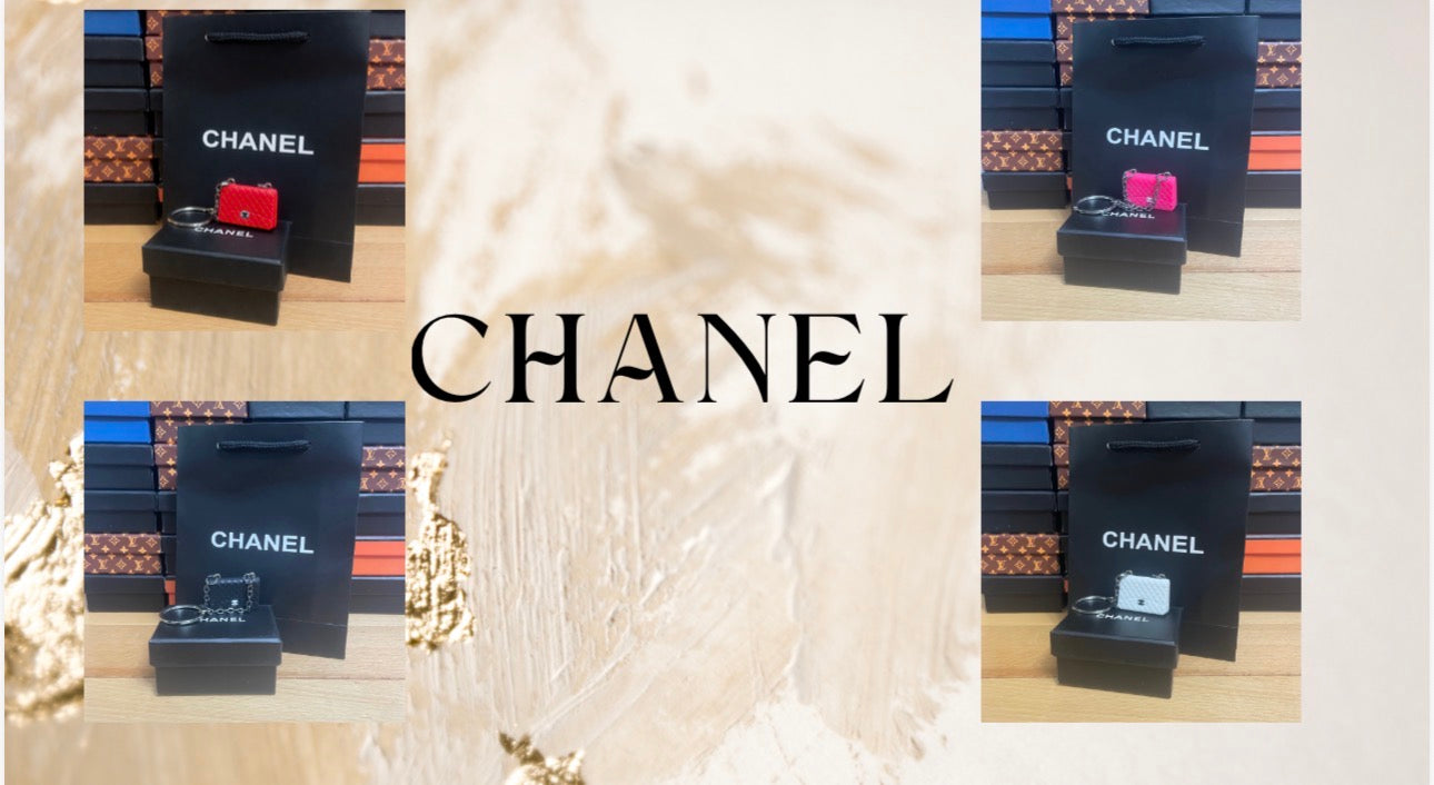 Portachiavi mini bags loggati con busta e scatola