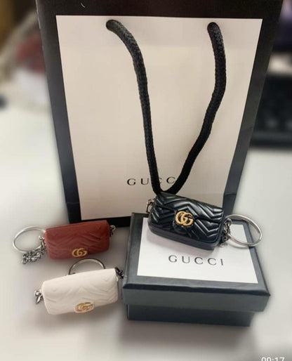 Portachiavi mini bags loggati con busta e scatola