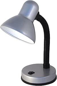 Lampada da scrittoio modello Charleston con braccio orientabile - grigia