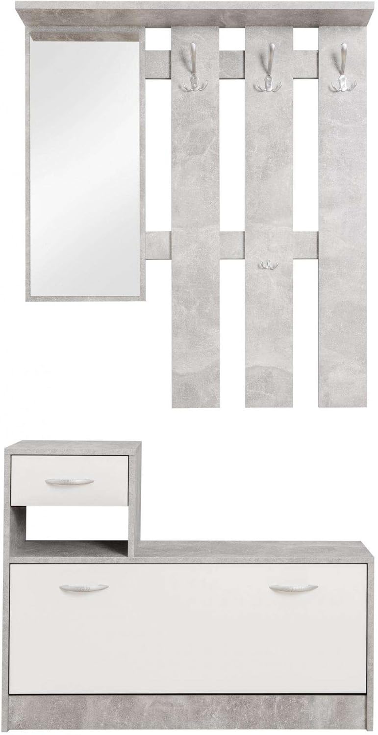 MOBILE INGRESSO MOD.RUDOLF BIANCO CM.100X180