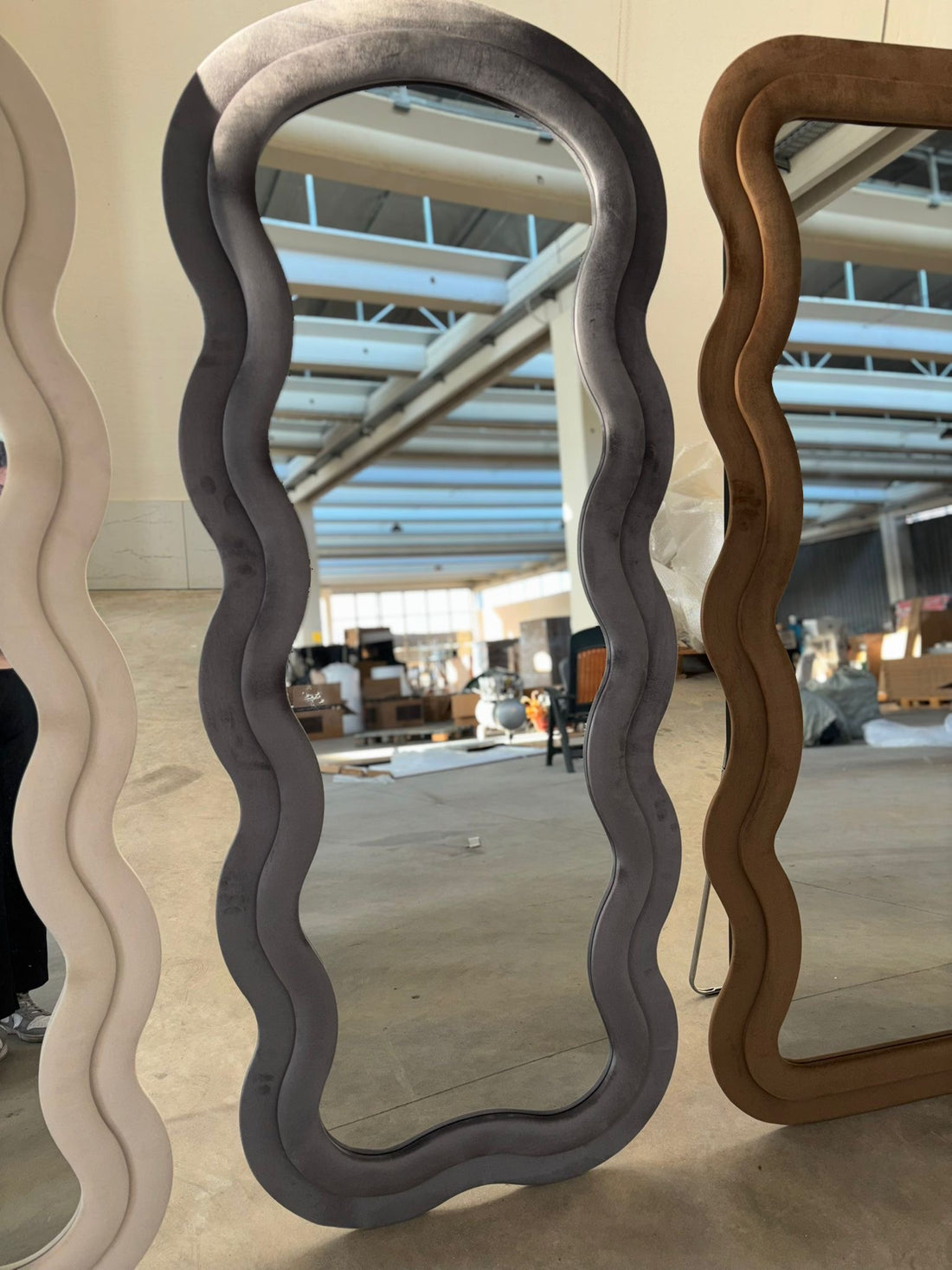 Specchio da pavimento o da parete 70x170 cm grigio