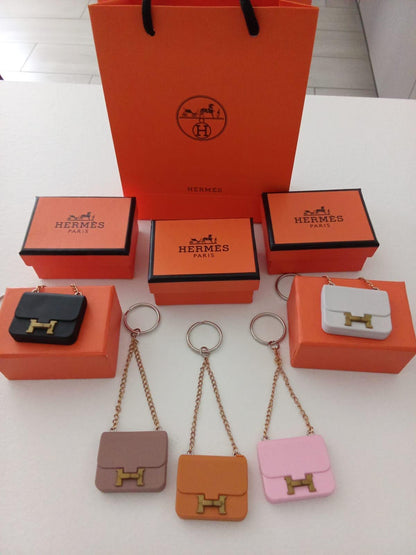Portachiavi mini bags loggati con busta e scatola