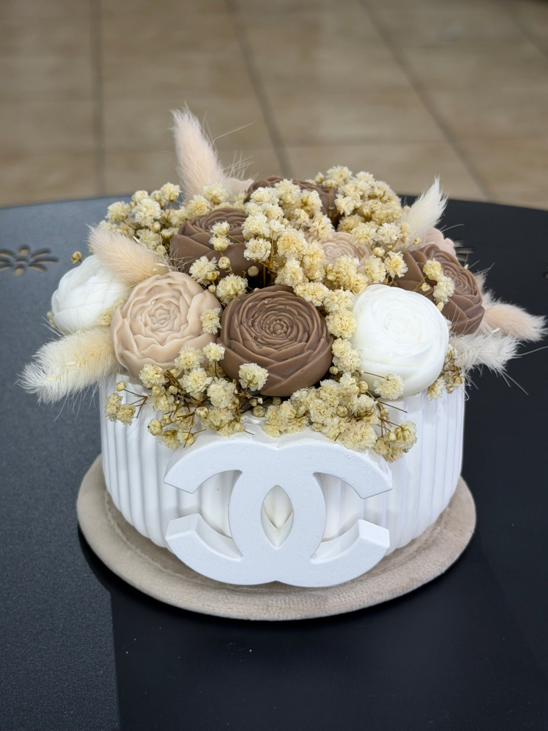 Bouquet decorativo personalizzato con logo