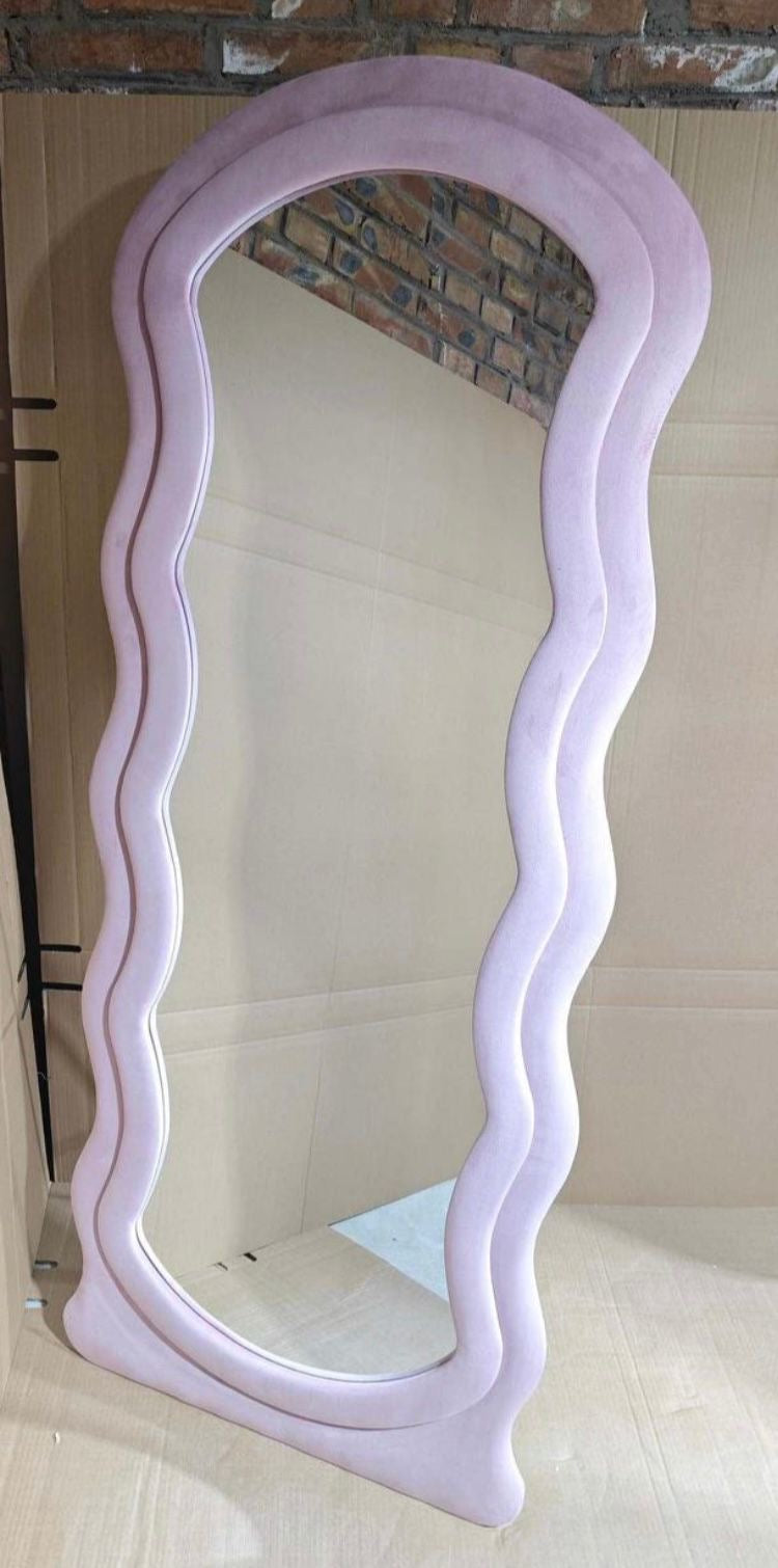 Specchio da pavimento rosa 70x170 cm