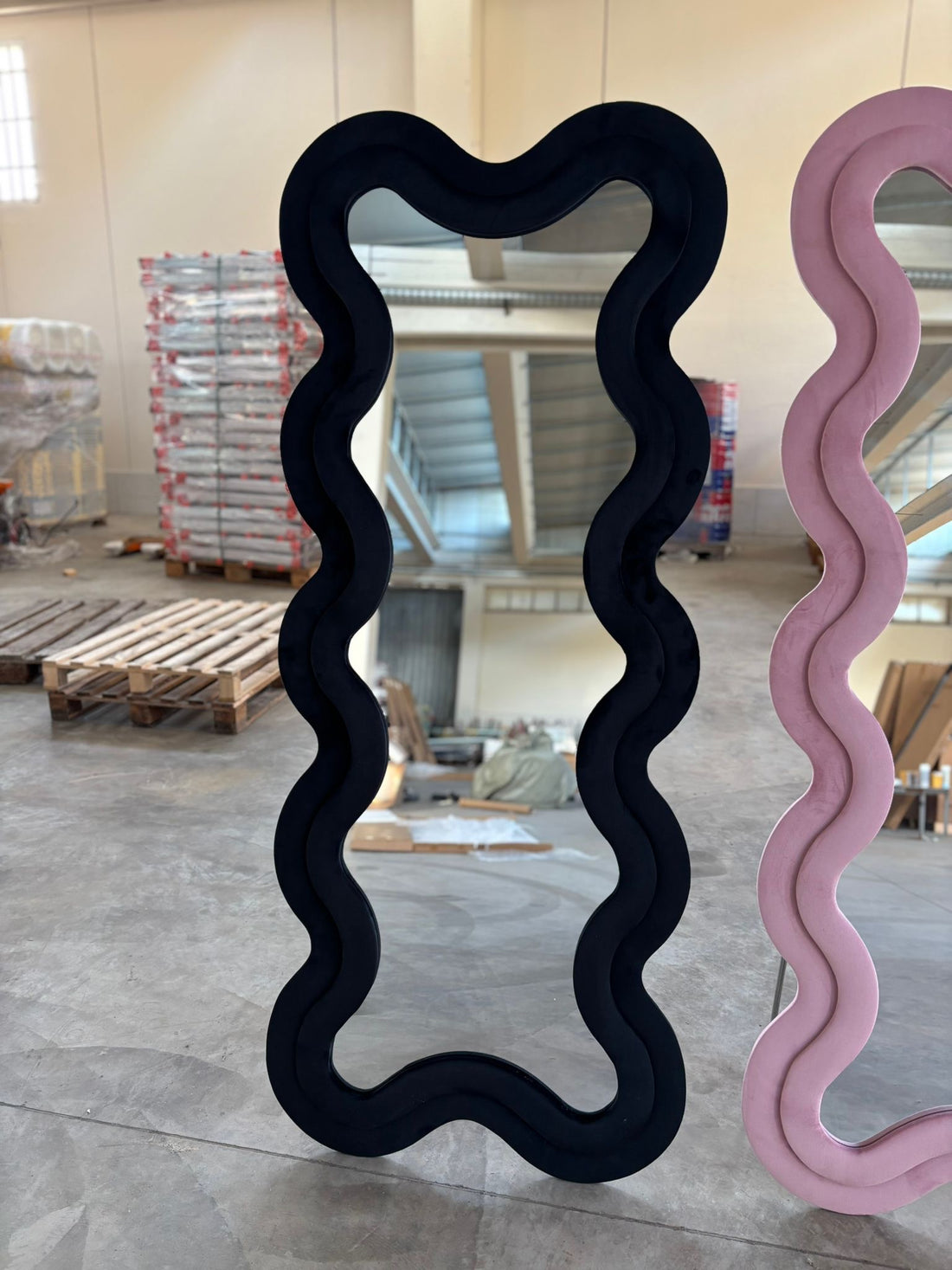Specchio da pavimento o da parete 70x170 cm nero