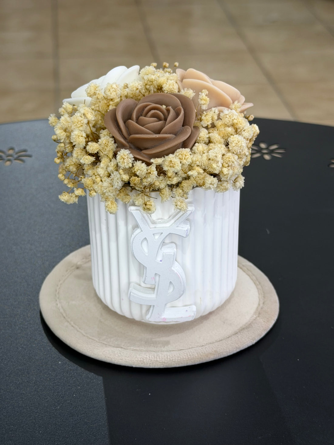 Bouquet decorativo personalizzato con logo