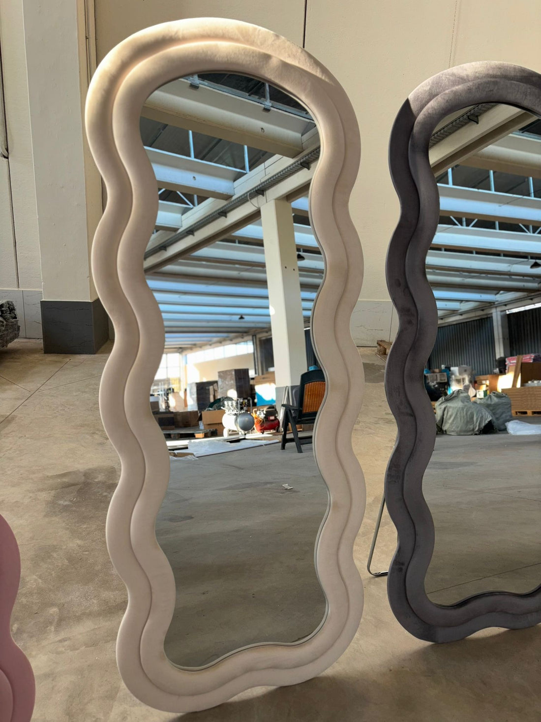 Specchio da pavimento o da parete 70x170 cm beige