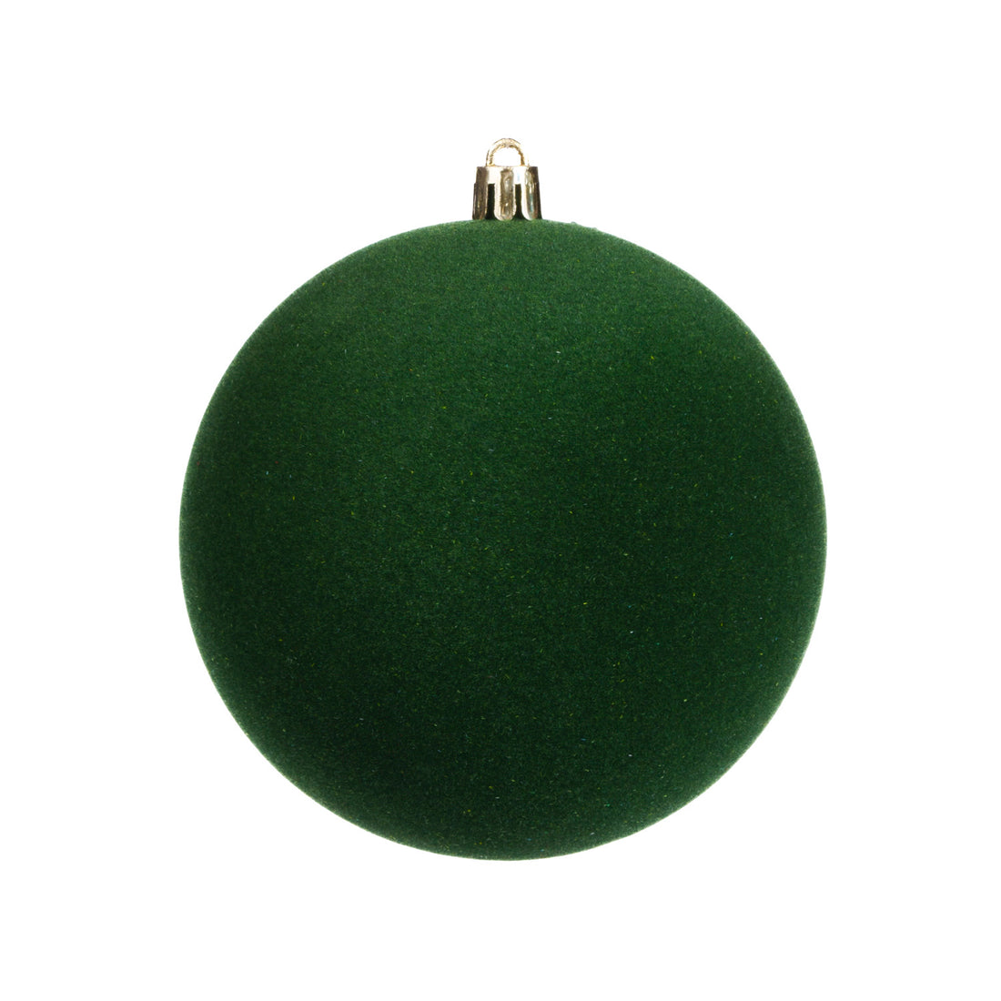 Box 2 sfere verde floccato da 12 cm