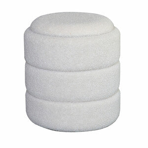 Pouf contenitore beige dimensioni 35x40cm