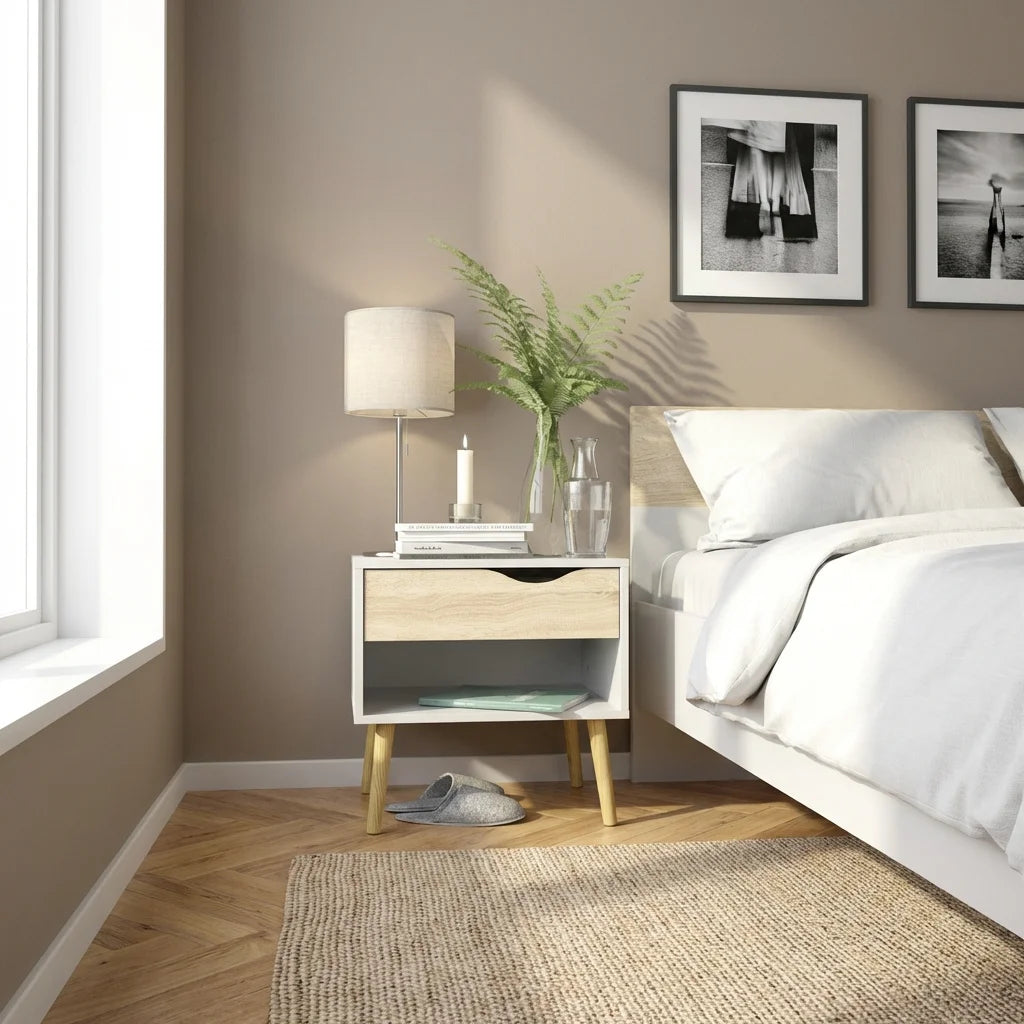 Kit comodino Oslo con cassetto