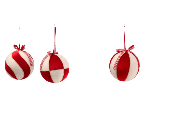 Set 12 palline di natale in polistirolo 12 cm