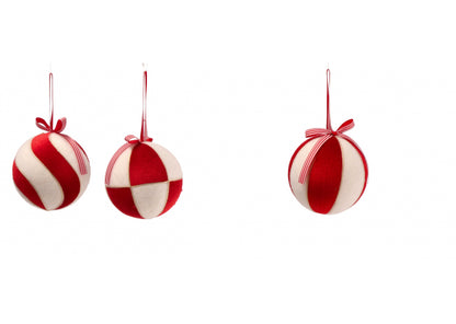Set 12 palline di natale in polistirolo 12 cm