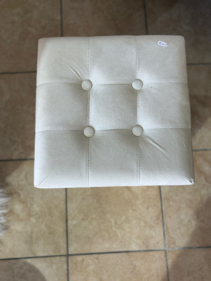 Pouf contenitore in velluto quadrato