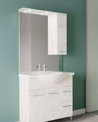 Arredo bagno modello rubino rovere bianco cm 105