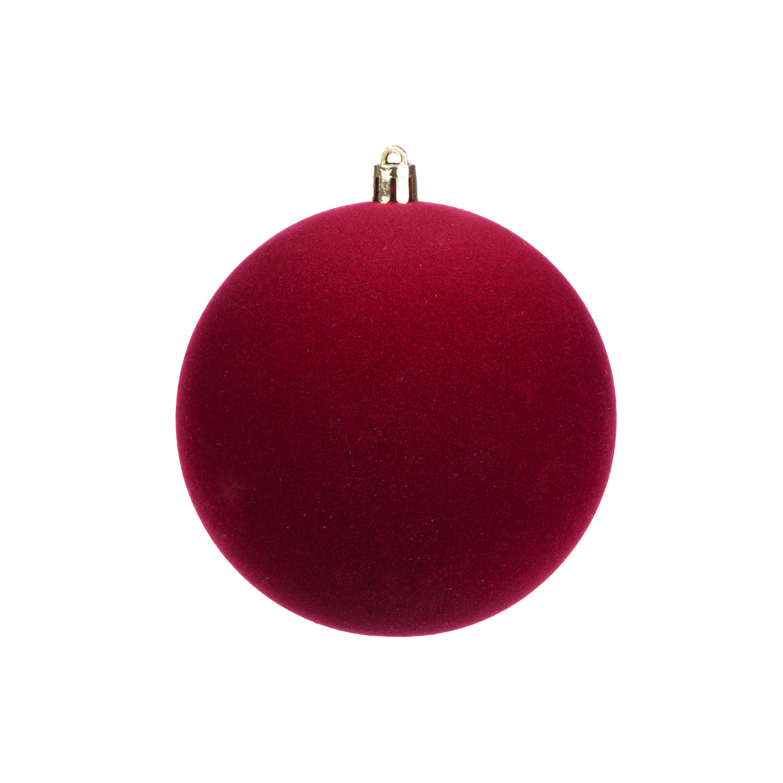 Box 16 sfere bordeaux in floccato da 8 cm