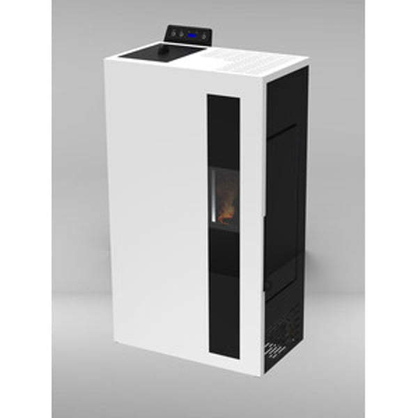 Stufa pellet slim bronte 5 bianco