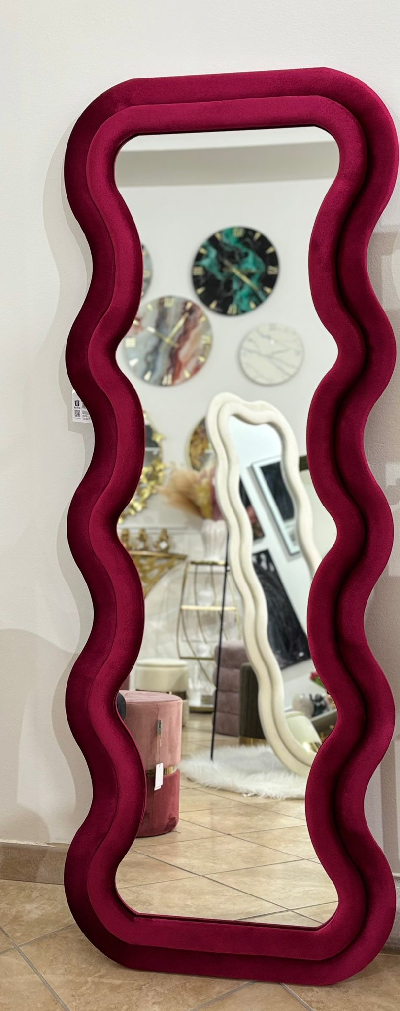 Specchio da parete fucsia  60x160 cm