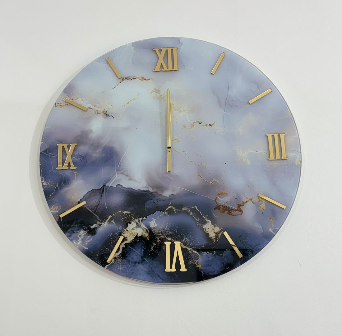 Orologio marmorizzato da parete 80cm