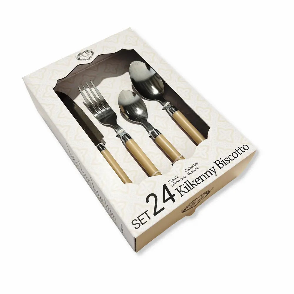 Set di 24 Posate Kilkenny biscotto