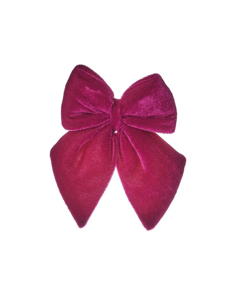 Fiocco velluto cm.13.5x10 bordeaux