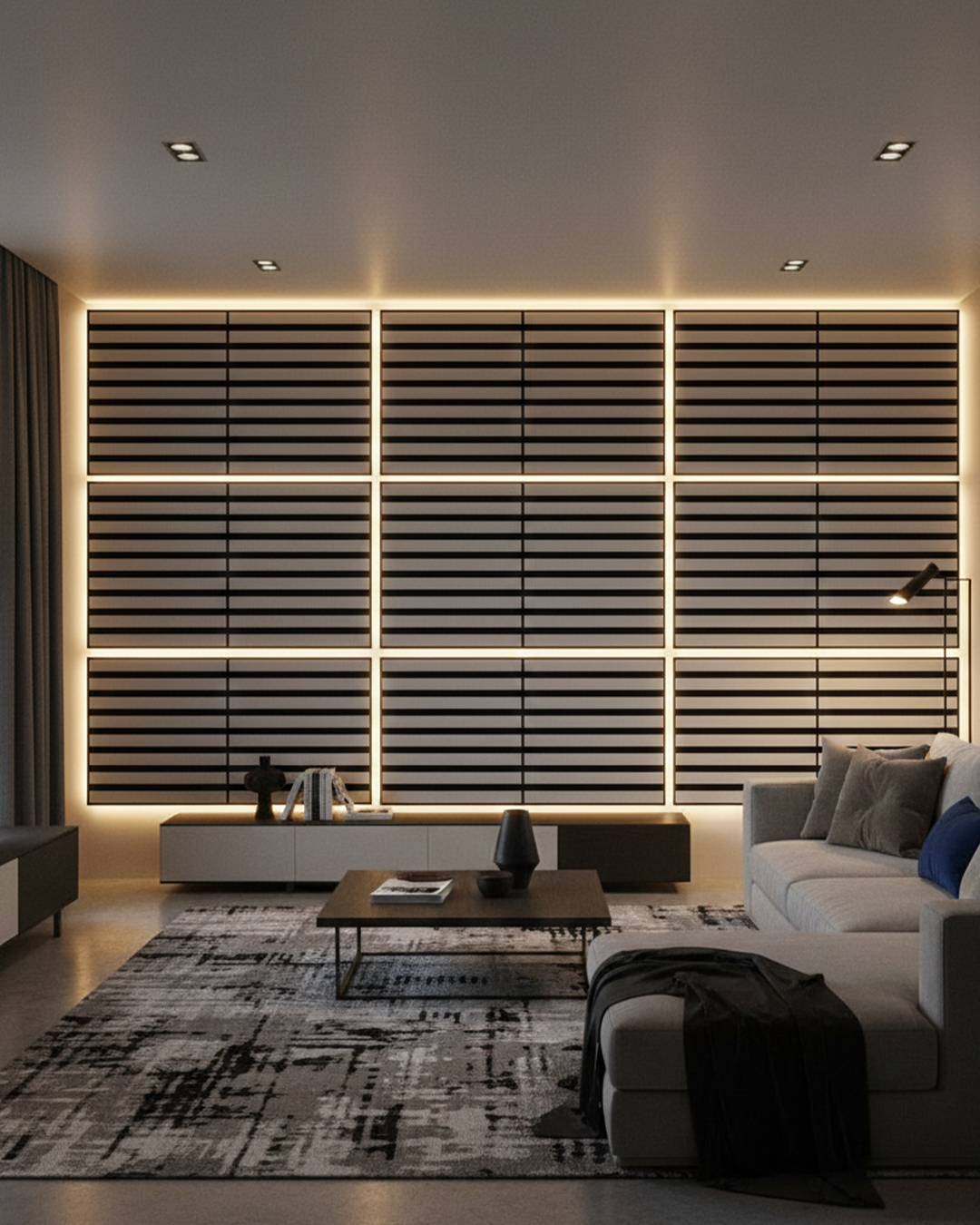 Pannello fonoassorbente bianco 60X1,8X 60cm.