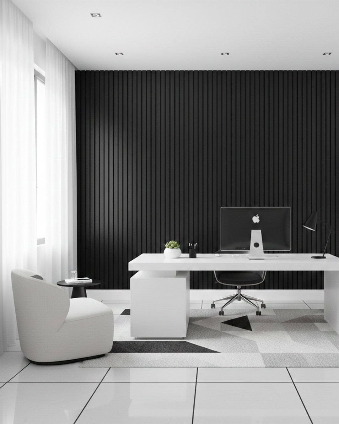 Pannello fonoassorbente nero 60X275cm.