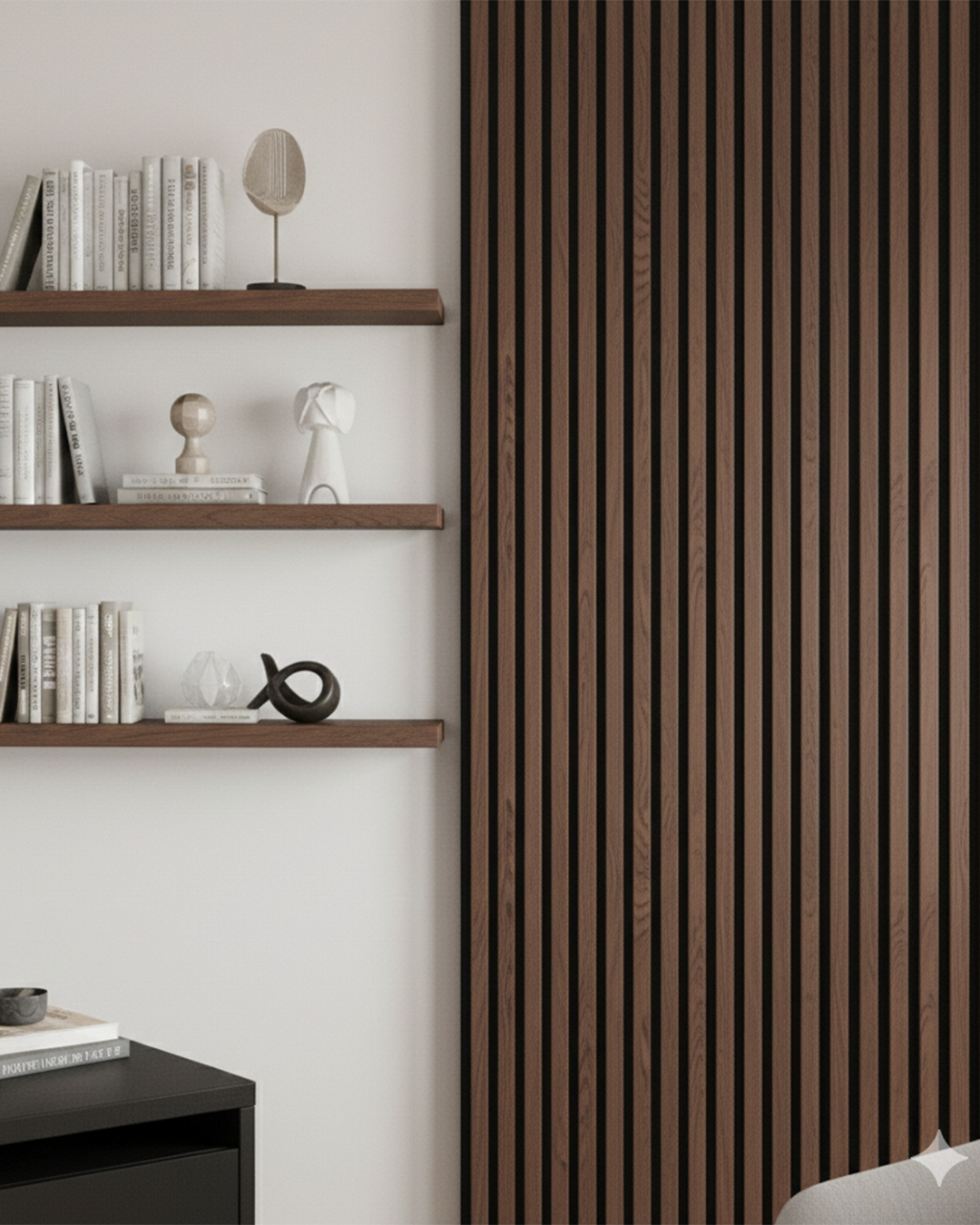 Pannello fonoassorbente noce 60X275cm.