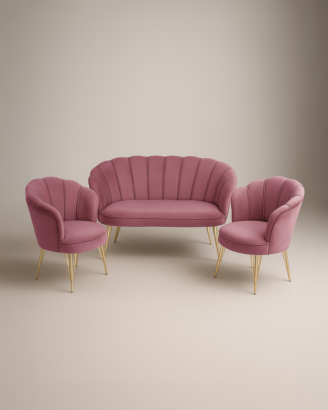 Set Petalo Velluto Rosa