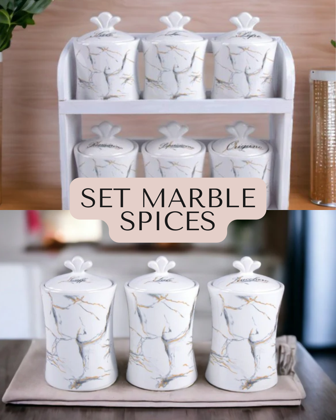 Set Marble Spices