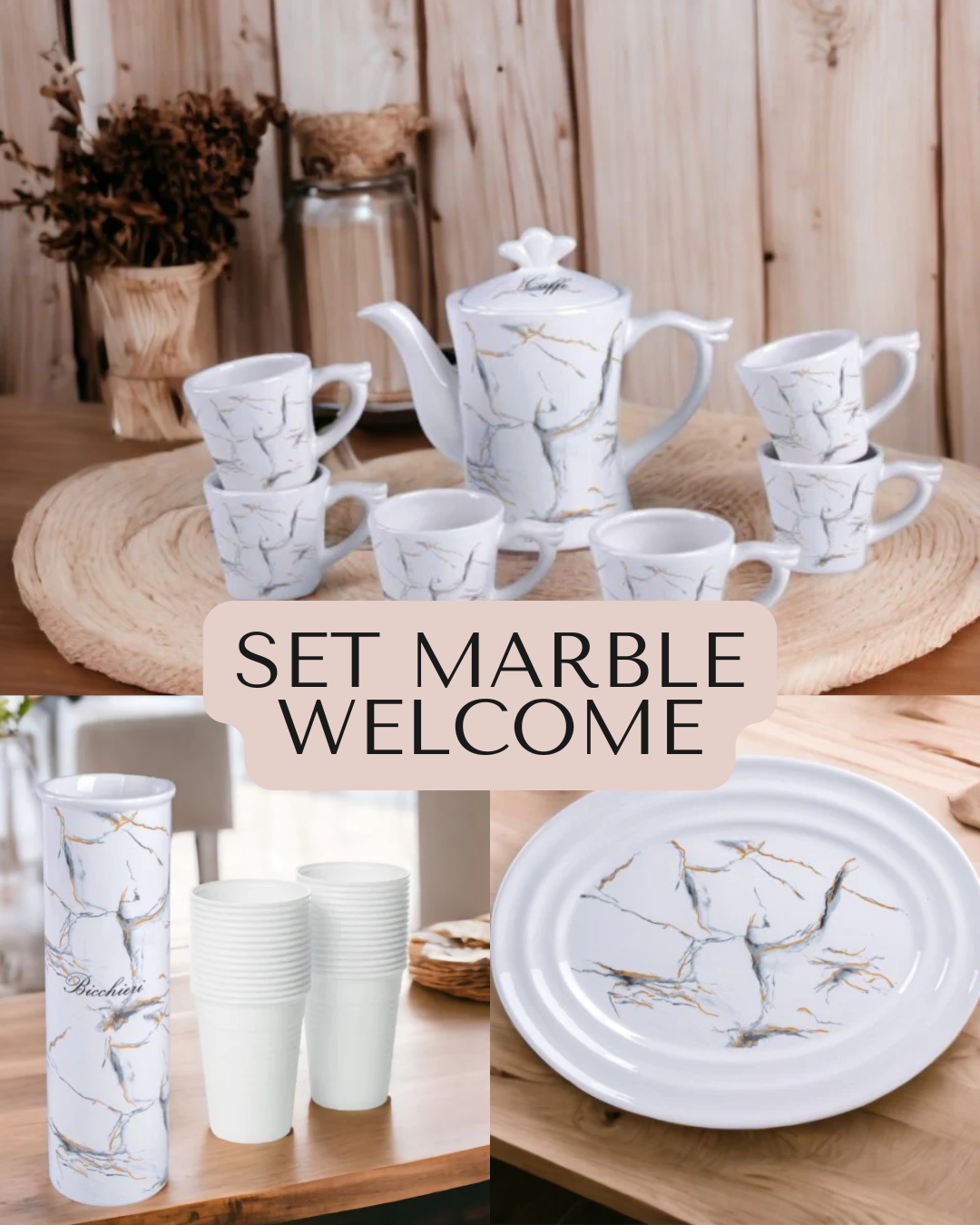 Set Marble Welcome