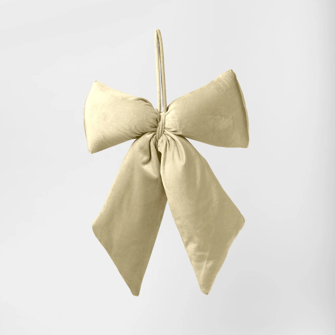 Fiocco in velluto oro piccolo dimensioni 13,5x17 cm