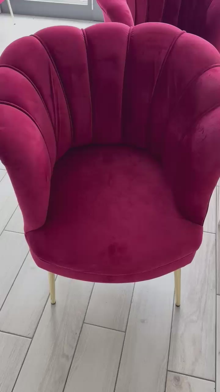 Set Petalo Velluto Bordeaux